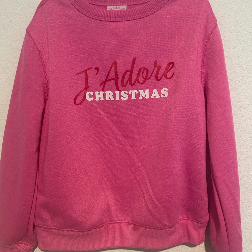 J'Adore Christmas Pink Sweater